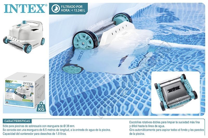 Вакуумный пылесос INTEX ZX300 для каркасных бассейнов ; артикул 28005