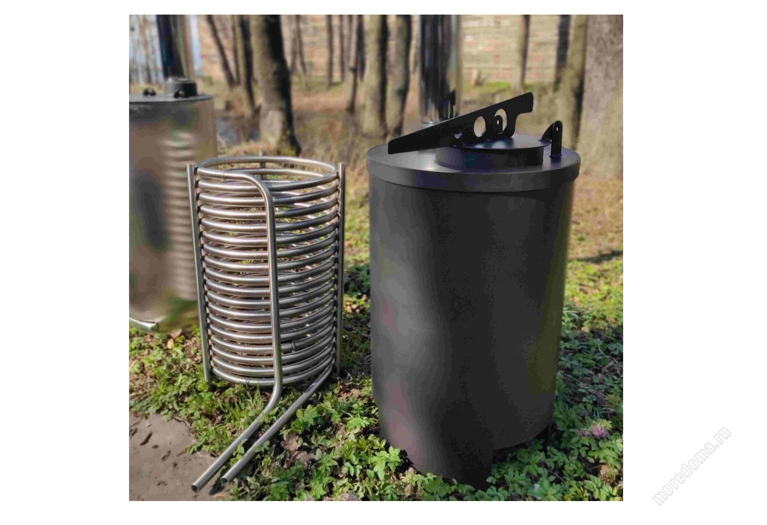 MADE автономный нагреватель для бассейнов на твердом топливе (с кожухом, с крышкой), арт. 265724