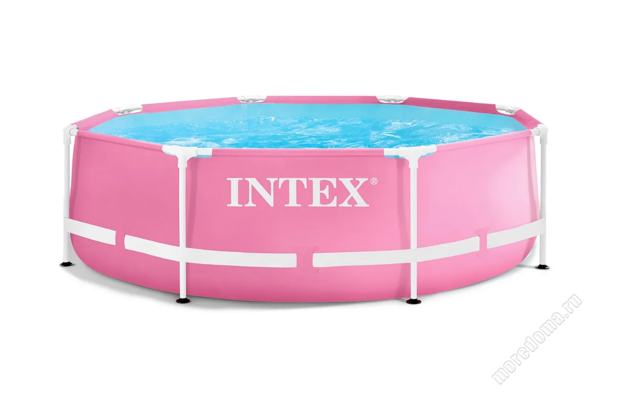 28290 Каркасный бассейн INTEX Pink Metal Frame (круг) 2.44 х 0.76 м ; артикул 28290 диаметр 2.44 высота 0.76  