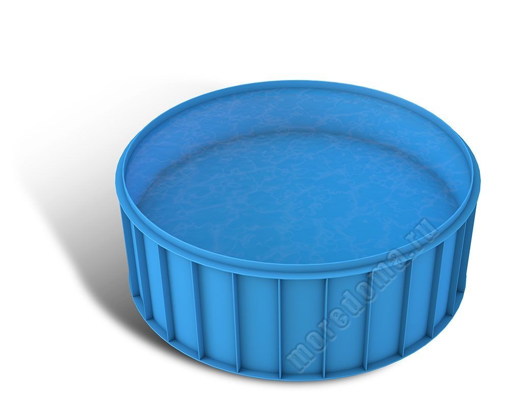  Круглый бассейн ⌀ 1,0м - глубина 1,3м. Толщина листа 8/8/8 мм диаметр 1.0 высота 1.3  