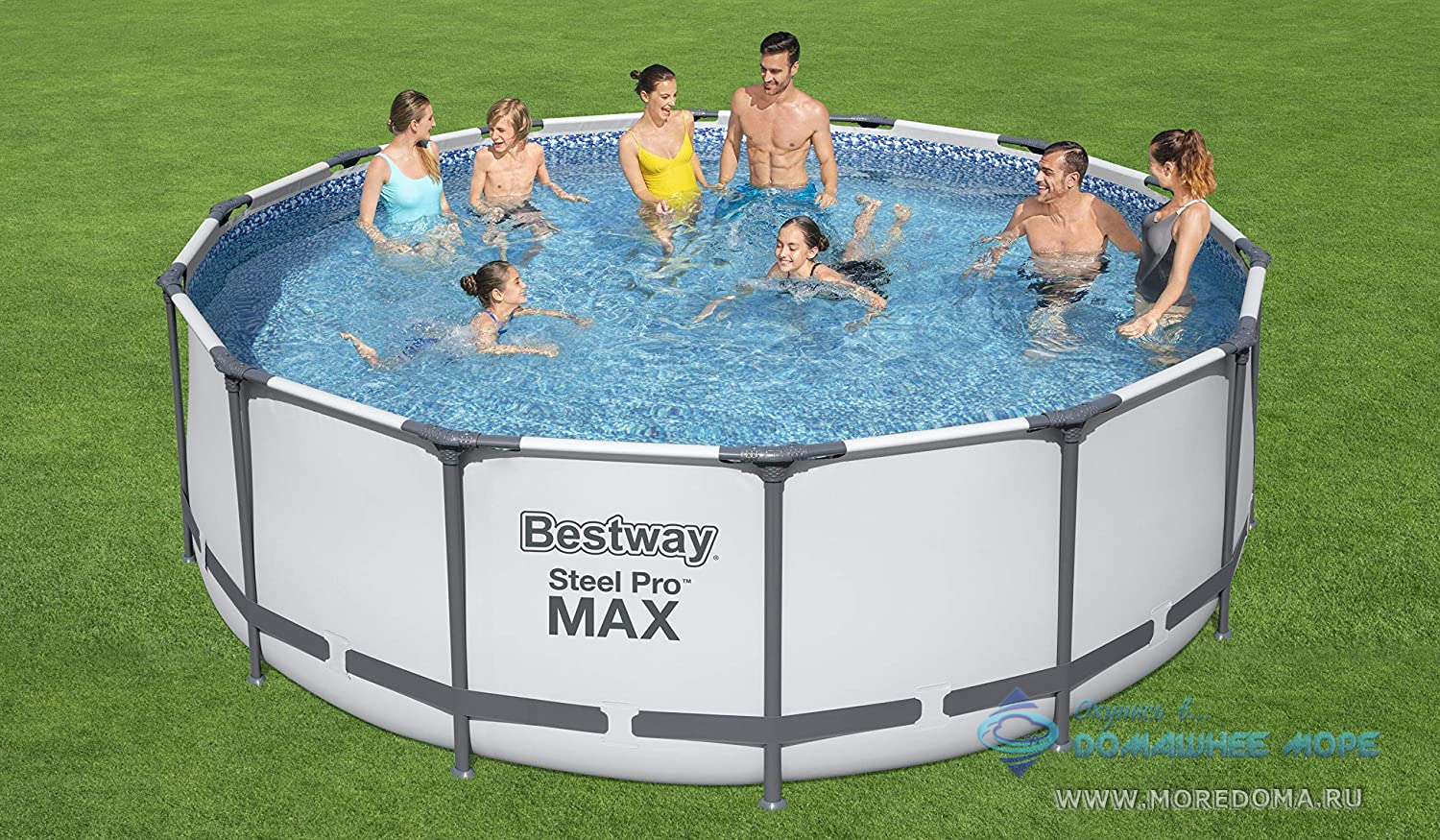 5612X Каркасный бассейн Bestway Steel Pro Max (круг) 4.27 х 1.22 м ; артикул 5612X диаметр 4.27 высота 1.22  