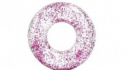Круг INTEX "блеск" цвет розовый ⌀ 107 см ; артикул 56274