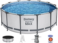 5618W Каркасный бассейн Bestway Steel Pro Max (круг) 3,96 х 1,22 м ; артикул 5618W диаметр 3.96 высота 1.22  