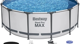 Каркасный бассейн Bestway Steel Pro Max (круг) 3,96 х 1,22 м ; артикул 5618W