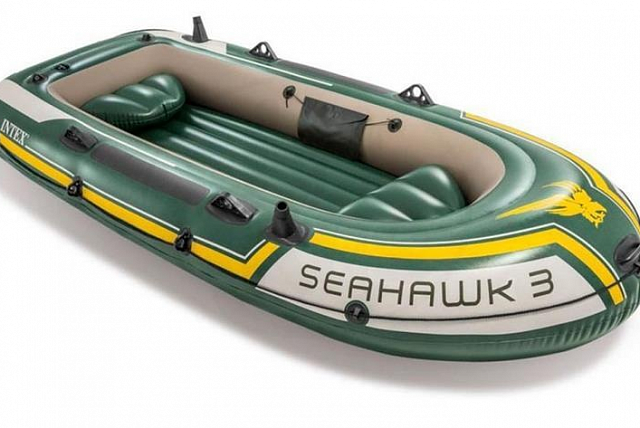 Трехместная надувная лодка INTEX Seahawk 3 