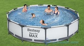 Каркасный бассейн Bestway Steel Pro Max (круг) 3.66 х 0.76 м ; артикул 56416