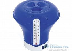 Поплавок-дозатор Bestway с термометром ; артикул 58209 (синий)