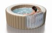 Надувная джакузи INTEX PureSpa Bubble Inflatable Hot Tub +теплосберегающий тент-чехол  ; артикул 28476